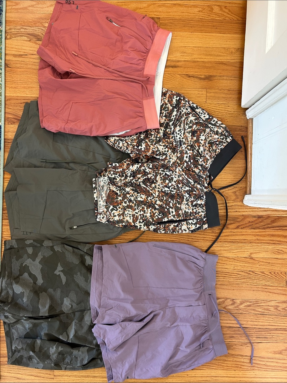lululemon athletica Men’s Athletic Shorts - Mauve, Olive, Camo, Dusty Rose